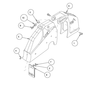 Part Location Diagram of 159645 MK Diamond 18 Front Blade Guard